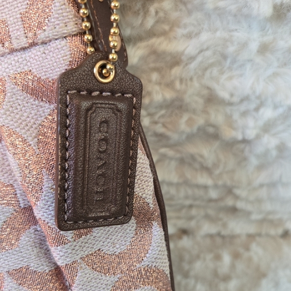 Coach Pink and Brown Crossbody Bag - Picture 3 of 9